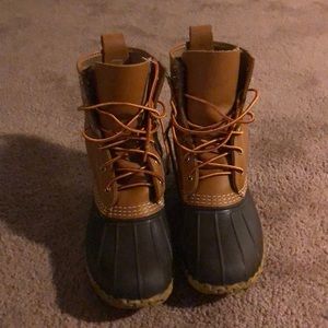 LL bean duck boots 8”